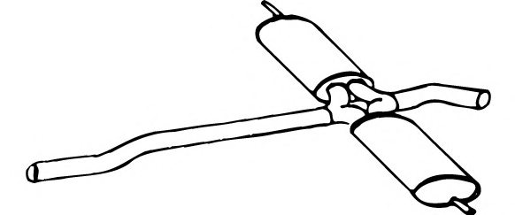 WALKER 18957 Middle Silencer